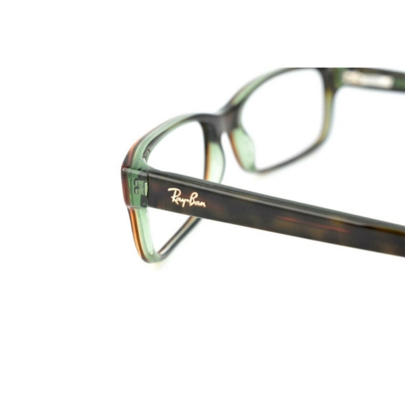 RAY BAN Unisex Vintage Eyeglasses Frames RB 5187 2445 Tortoise/Green - Picture 3 of 10